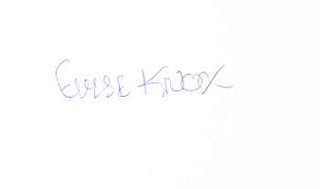 Elyse Knox autograph