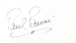 Paul Picerni autograph