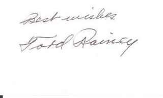 Ford Rainey autograph