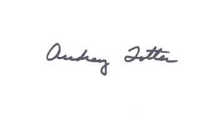 Audrey Totter autograph