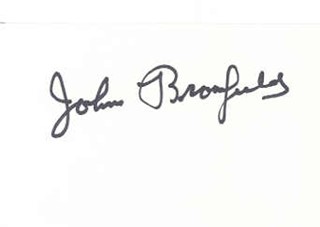 John Bromfield autograph