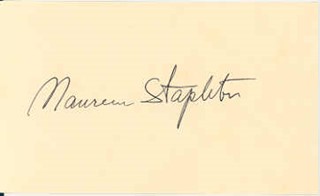 Maureen Stapleton autograph