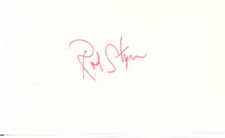 Rod Steiger autograph