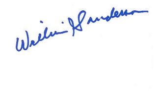 William Sanderson autograph