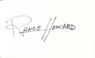 Rance Howard autograph
