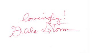 Gale Storm autograph