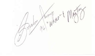 Gordon Jump autograph