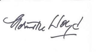 Norman Lloyd autograph
