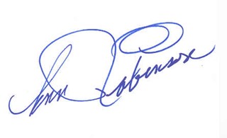 Ann Robinson autograph