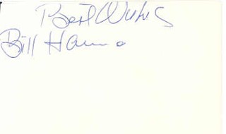 Bill Hanna autograph