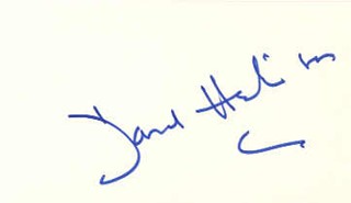 David Hedison autograph