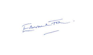 Edward Fox autograph