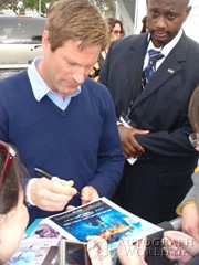 signing photo