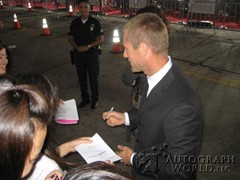 signing photo