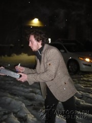signing photo