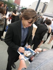 signing photo