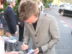 signing photo