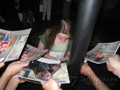 signing photo