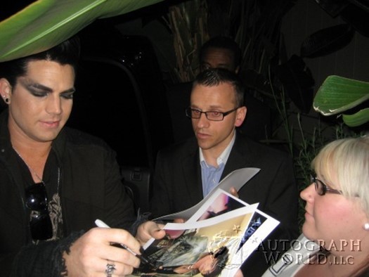 Adam Lambert autograph