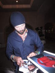 signing photo