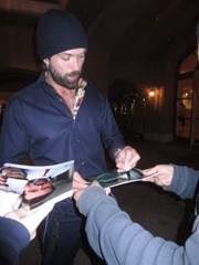 signing photo