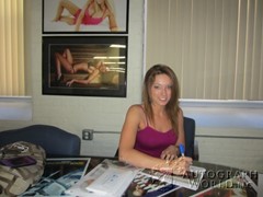 signing photo