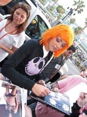 signing photo