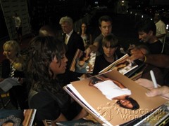 signing photo
