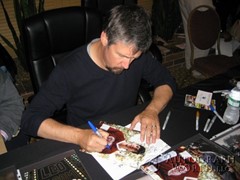 signing photo