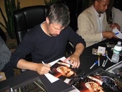 signing photo