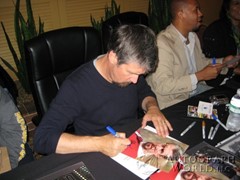 signing photo
