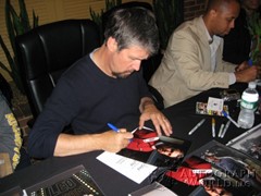 signing photo