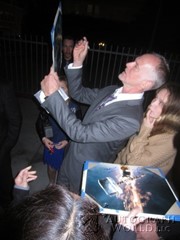 signing photo