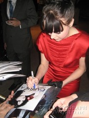 signing photo