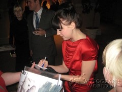 signing photo
