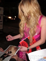 signing photo