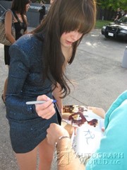 signing photo