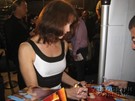 Alexandra Paul signing proof