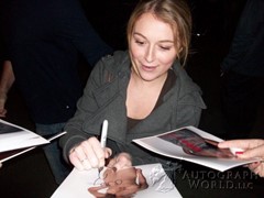 signing photo