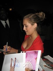signing photo