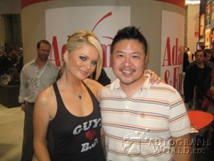 signing photo