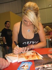 signing photo