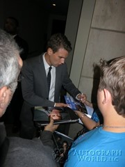 signing photo