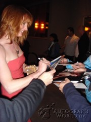 signing photo