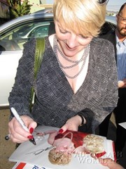 signing photo