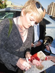 signing photo