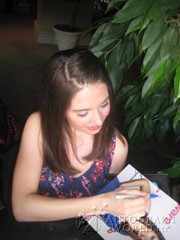 signing photo
