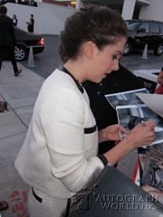 signing photo