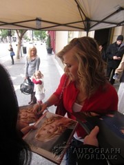 signing photo