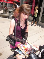 signing photo